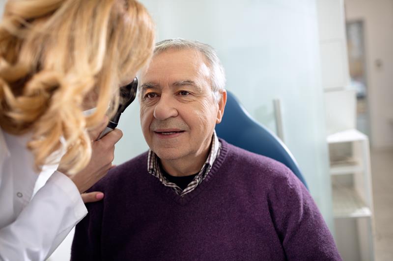 Elderly eye examination